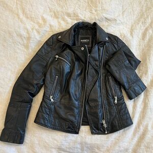 Barney’s Original 100% sheep leather moto jacket